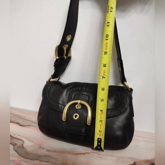 Coach F11840 Soho Leather Shoulder Bag Black Y2K - Picture 9 of 12